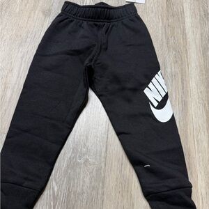 Nike Black Sweat Joggers with White Logo